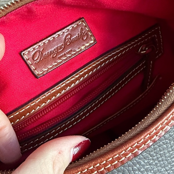 Dooney & Bourke Taupe and Coral Hobo Bag - Picture 13 of 16